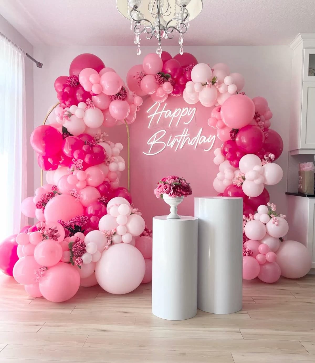 Cherry Blush Romantic Balloon Decoration - Image 5