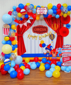 Circus Skyline Carnival Birthday Decoration