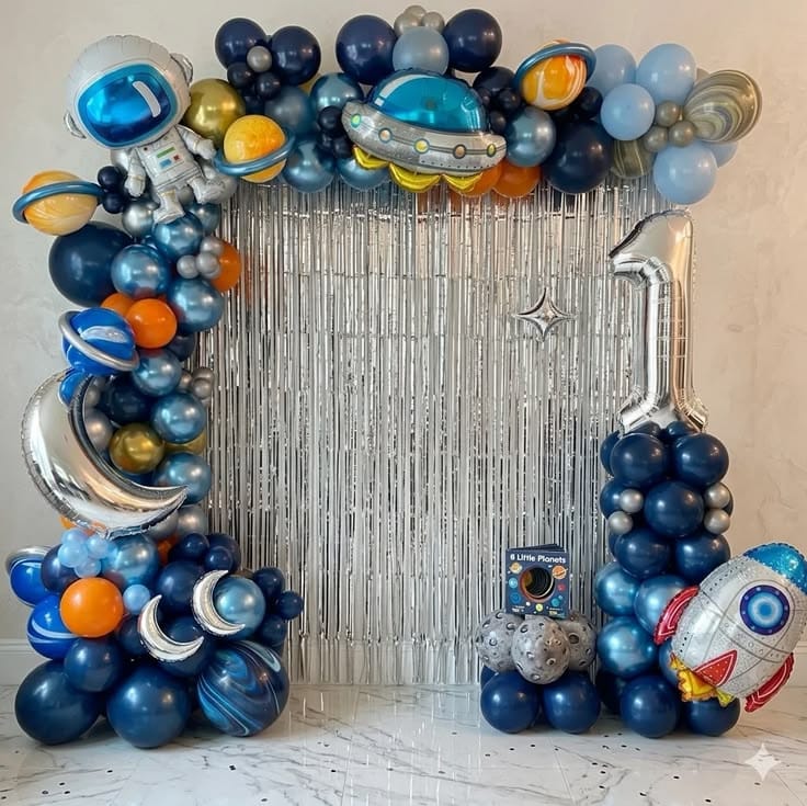 Cosmic Astronaut Space Adventure Birthday Decoration - Image 2