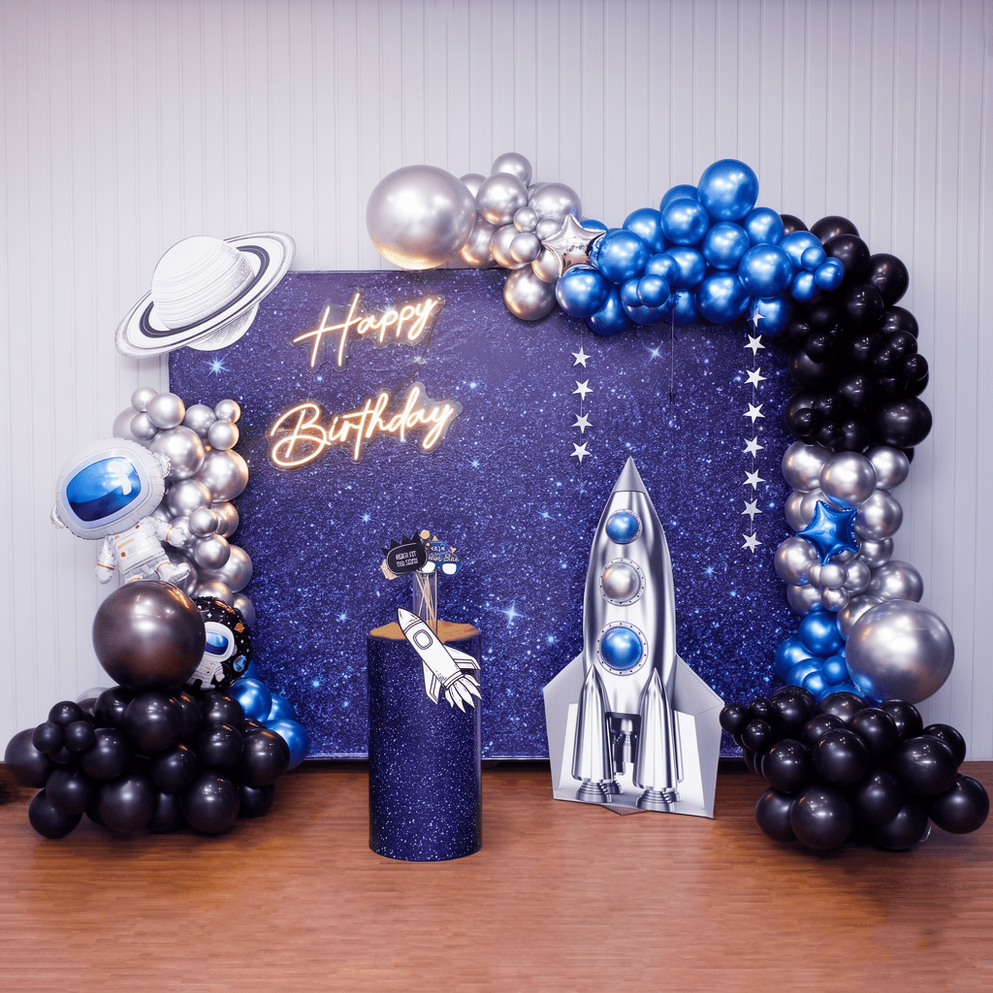 Cosmic Astronaut Space Adventure Birthday Decoration