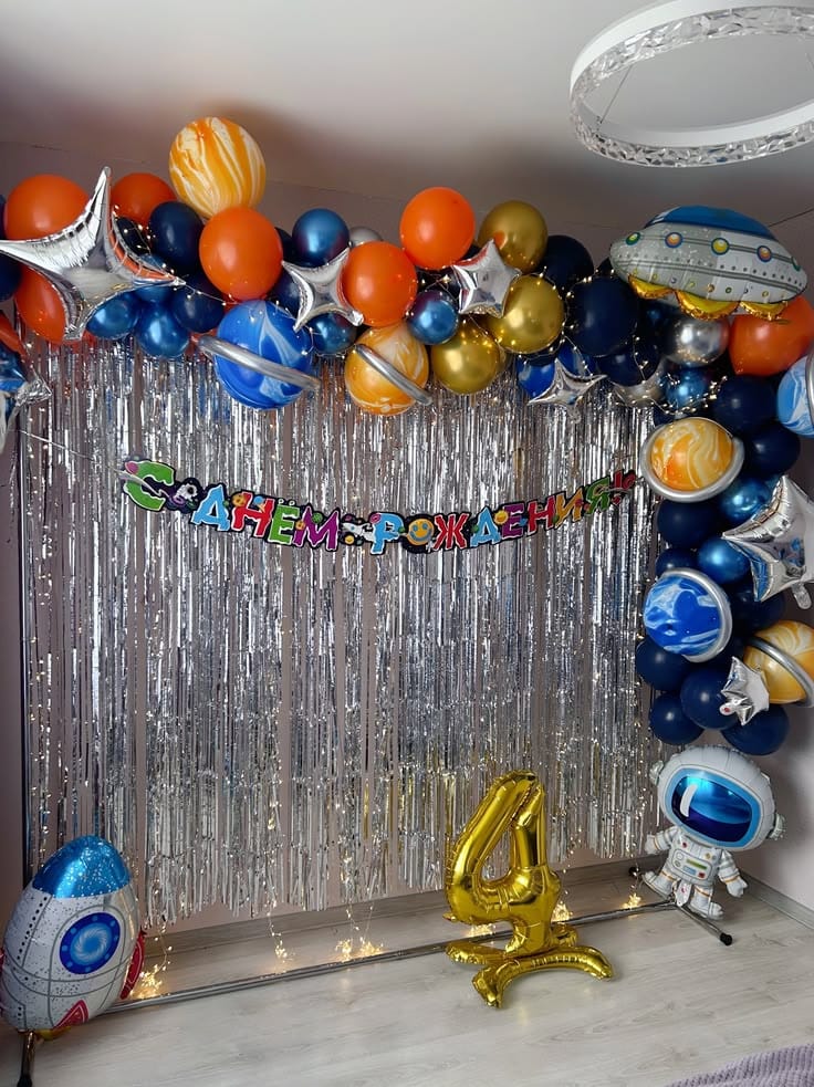 Cosmic Astronaut Space Adventure Birthday Decoration - Image 3