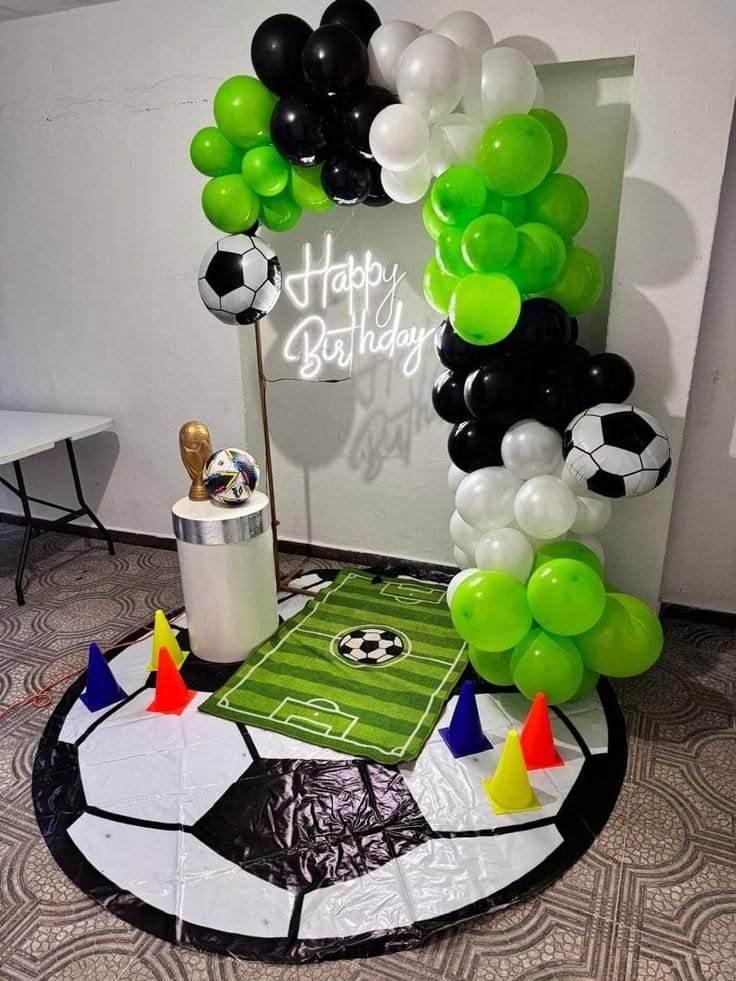 Football Fever Ring Birthday Decoration - Image 2