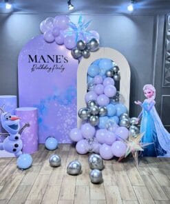 Frozen Balloon Wall Neon Birthday Decoration - Image 2