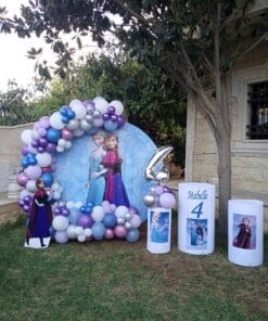 Frozen Balloon Wall Neon Birthday Decoration - Image 3