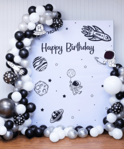 Galaxy Astronaut Neon Birthday Decoration