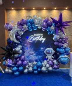 Glowing Galaxy Space Adventure Birthday Decoration - Image 2