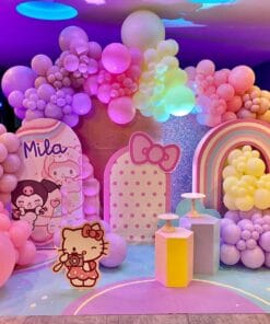 Hello Kitty Rainbow Pastel Birthday Decoration - Image 2