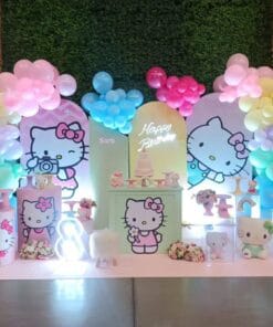 Hello Kitty Rainbow Pastel Birthday Decoration - Image 3