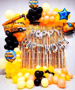JCB Construction Zone Birthday Decoration