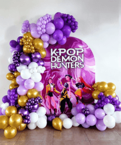 K-Pop Demon Hunter Glam Birthday Decoration