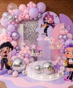 K-Pop Demon Hunters Pastel Birthday Decoration - Image 2