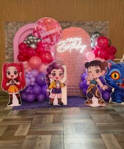 K-Pop Sequin Stage Birthday Decoration - Image 3