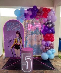 K-Pop Sequin Stage Birthday Decoration - Image 4