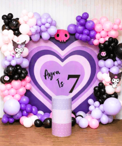 Kuromi Punk Pop Birthday Decoration