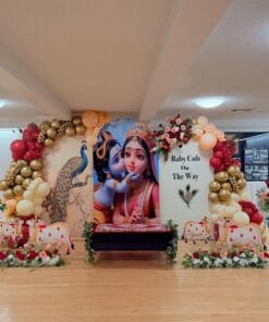 Little Krishna Royal Banquet Birthday Decoration - Image 4