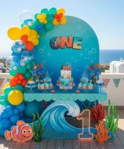 Mermaid Lagoon Pastel Theme Birthday Decoration - Image 2