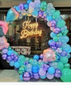 Mermaid Ring Backdrop Birthday Decoration - Image 2