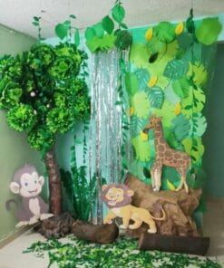 Neon Jungle Safari Birthday Decoration - Image 2