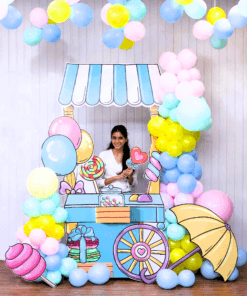 Pastel Candyland Summer Birthday Decoration