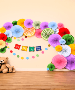 Pastel Half Birthday Milestone Balloon Decoration