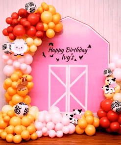 Pink Barnyard Bliss Birthday Decoration