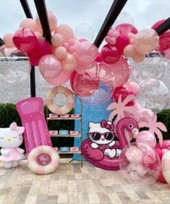 Pink Splash Pool Party Birthday Decoration - Image 2