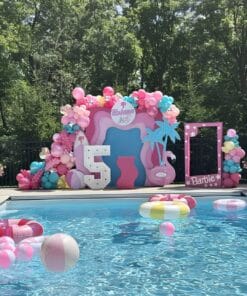 Pink Splash Pool Party Birthday Decoration - Image 3