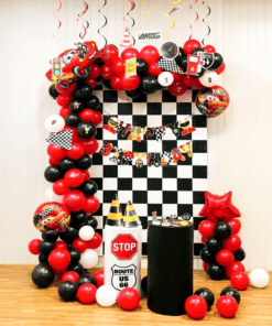 Race Track Turbo Birthday Decoration