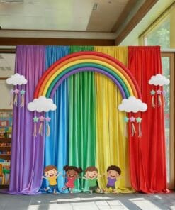 Rainbow Wonderland Balloon Birthday Decoration - Image 5