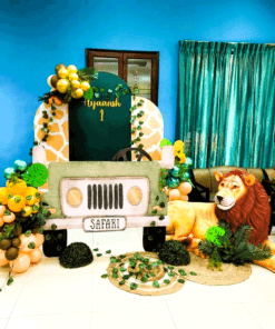 Safari Jeep Adventure Birthday Decoration