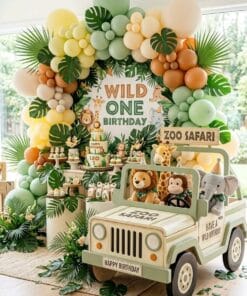 Safari Jeep Adventure Birthday Decoration - Image 3