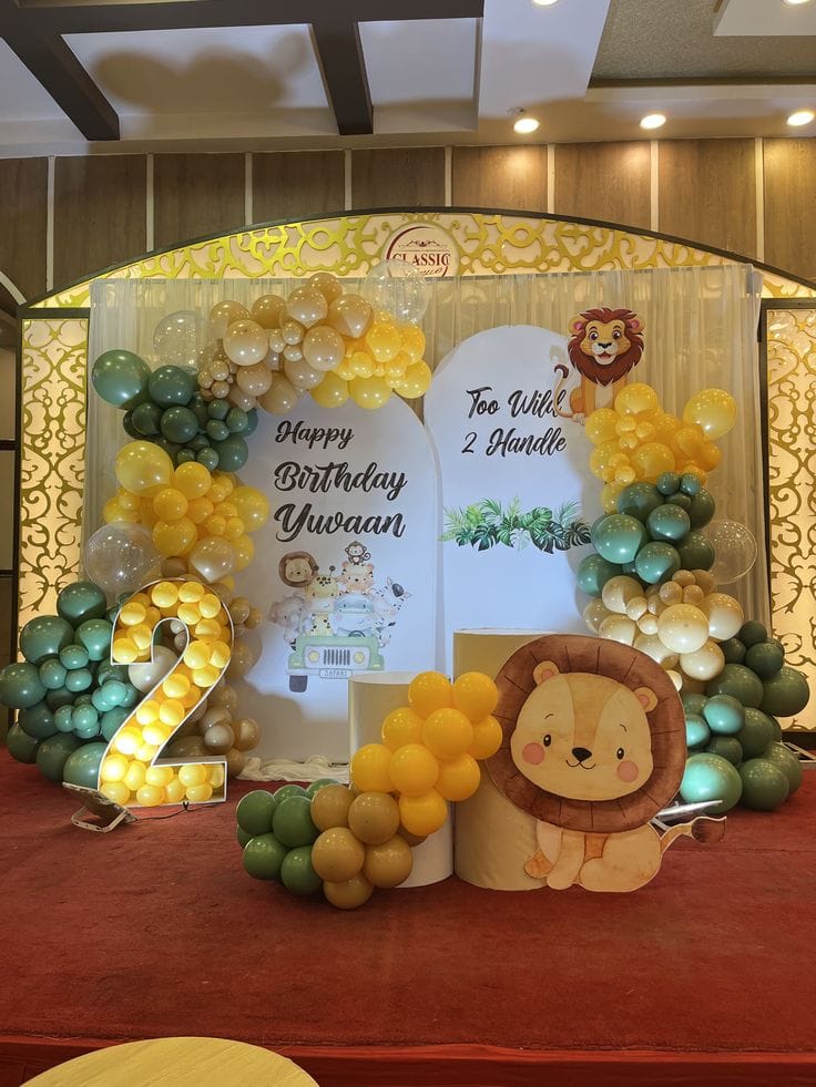 Safari Kingdom Luxe Birthday Decoration - Image 4