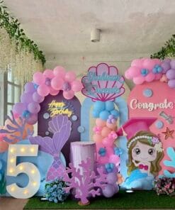 Shimmering Mermaid Lagoon Birthday Decoration - Image 5
