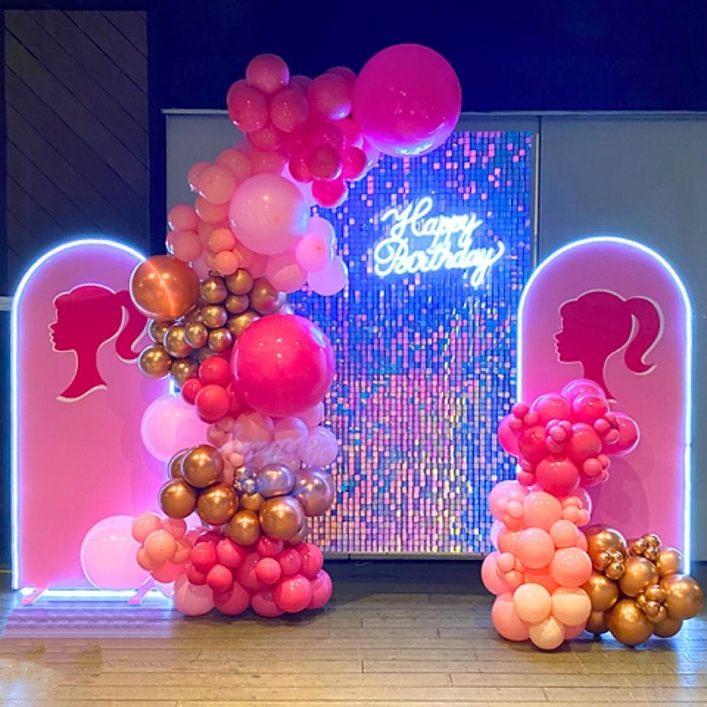 Shimmery Sequin Barbie Glam Birthday Decoration - Image 2