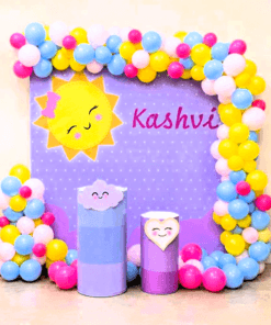 Sunshine Pastel Balloon Bash Birthday Decoration