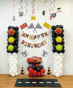 Traffic Racer Road Theme Birthday Decoration