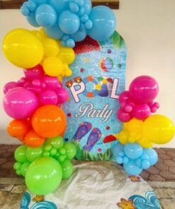 Tropical Pool Party Splash Birthday Decoration - Image 3