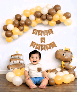 Vintage Brown Half Birthday Balloon Decoration