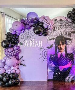 Wednesday Nevermore Custom Name Birthday Decoration - Image 2