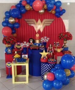 Wonder Woman Superhero Birthday Decoration - Image 4