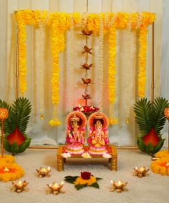Auspicious Yellow & Gold DIY Puja Altar