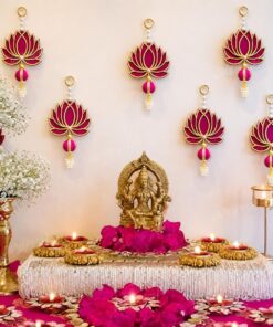 Auspicious Yellow & Gold DIY Puja Altar - Image 3