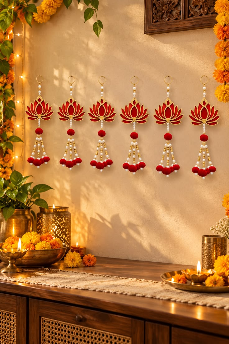 Auspicious Yellow & Gold DIY Puja Altar - Image 2