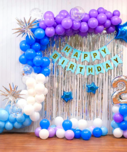Blue & Silver Starlight Birthday Decor