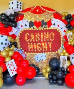 Casino Night Champagne & Gold Backdrop - Image 4