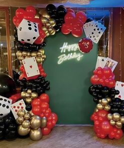 Casino Night Champagne & Gold Backdrop - Image 3