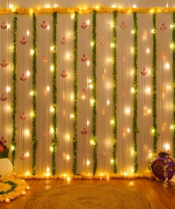 Diwali Diya & Lantern Festive Backdrop