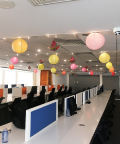 Diwali Garland & Lantern Festive Office Decor - Image 3