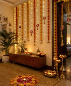 Diwali Lantern & Garland Ceiling Decor - Image 4