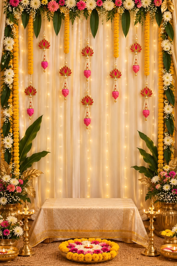 Diwali Lantern & Garland Ceiling Decor - Image 3